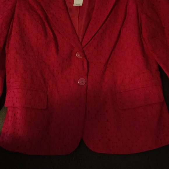 Red New York & Co blazer - Picture 3 of 8